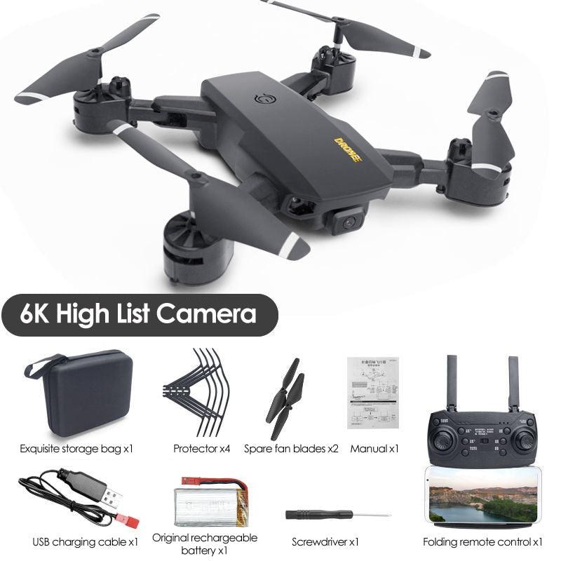 Drones GPS LM12 con cámara para adultos 4K, tiempo de vuelo de 40 minutos,  dron FPV plegable de 5 GHz con motor sin escobillas, menos de 250 G