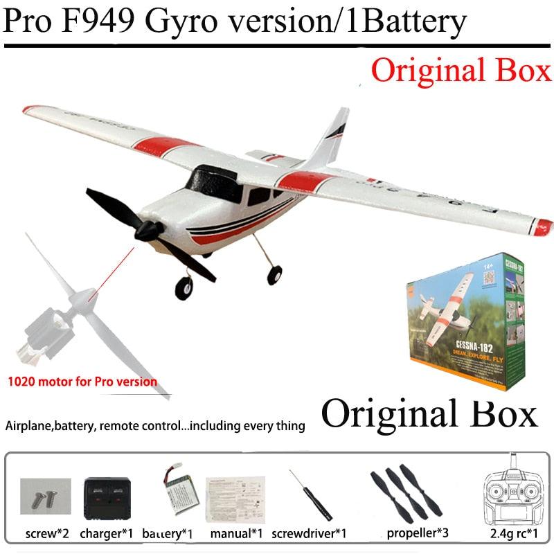 WLtoys F949 Airplane - Fixed Wing Plane 2.4G 3D6G 3Ch Outdoor Toys Drone RTF Upgrade Version Digital Servo F949S With Gyroscope - RCDrone