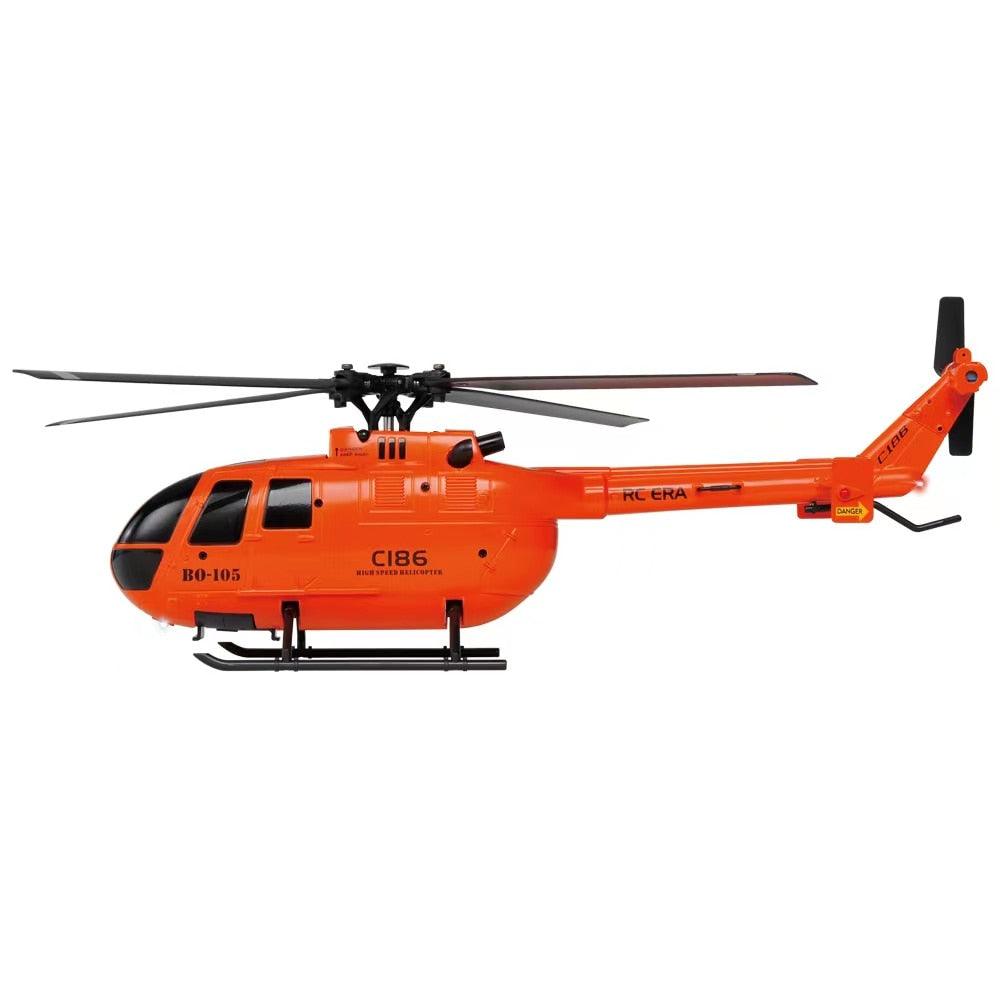 RKSTD Hélicoptère RC électrique à 4 canaux avec gyroscope à 6 axes avec  maintien d'altitude, hélice simple 2,4 GHz sans barre de départ, facile à
