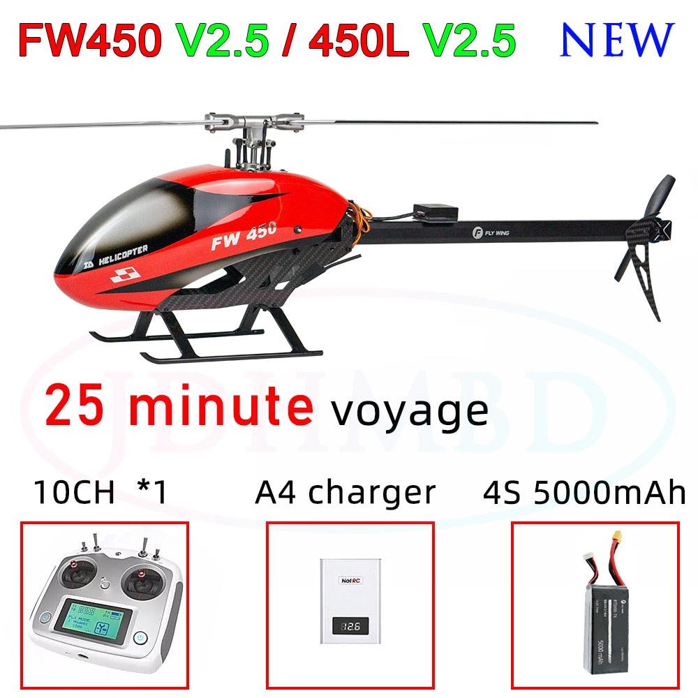 FLYWING FW450 RC ヘリコプター - V2.5 RC 6CH 3D FW450L スマート GPS