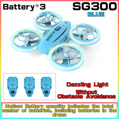 SG300/SG300S Mini Drone - Obstacle Avoidance Portable Dazzling Light Cool Remote Control Fancy Drone RC Toy for New Year Quadcopter - RCDrone