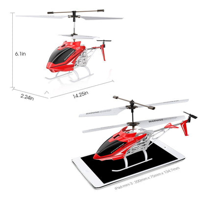 SYMA RC Helicopter S39 Aircraft - with 3.5 Channel Bigger Size Sturdy Alloy Material Gyro Stabilizer and High&Low Speed Drone - RCDrone