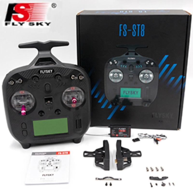 FLYSKY FS-ST8 RC Transmitter 2.4GHz Remote Controller ANT Protocol with FS-SR8 Receiver 8CH 1000M Remote Control Distance - RCDrone