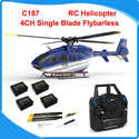 Hélicoptère Radiocommandé RC ERA C184 MD500 - Moteur Sans Balais, 4 Canaux, Gyroscope, 12 Min De Vol - 3