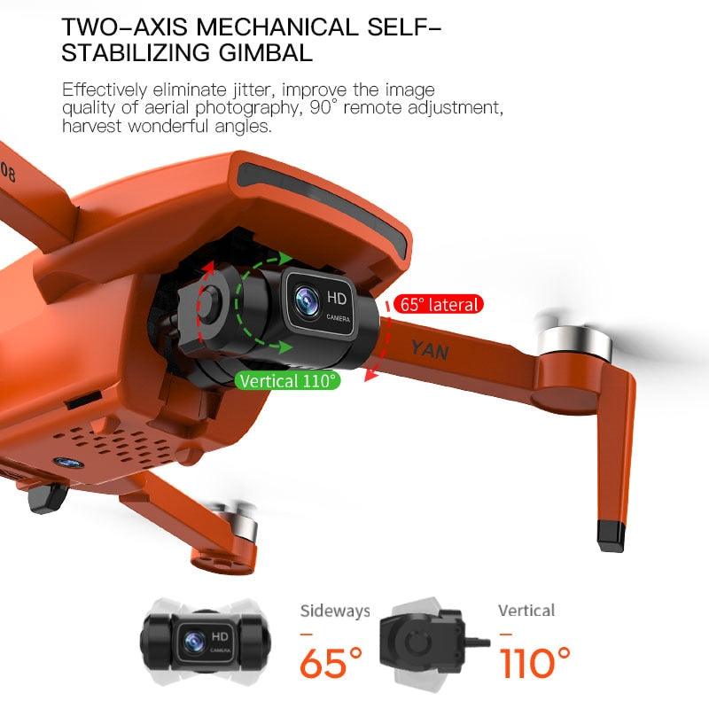G108 Pro MAx Drone - 4K HD 2-Axis Gimbal Professional Camera 5G WiFi GPS 28Mins Flight Time Foldable Quadcopter RC Toys Professional Camera Drone - RCDrone