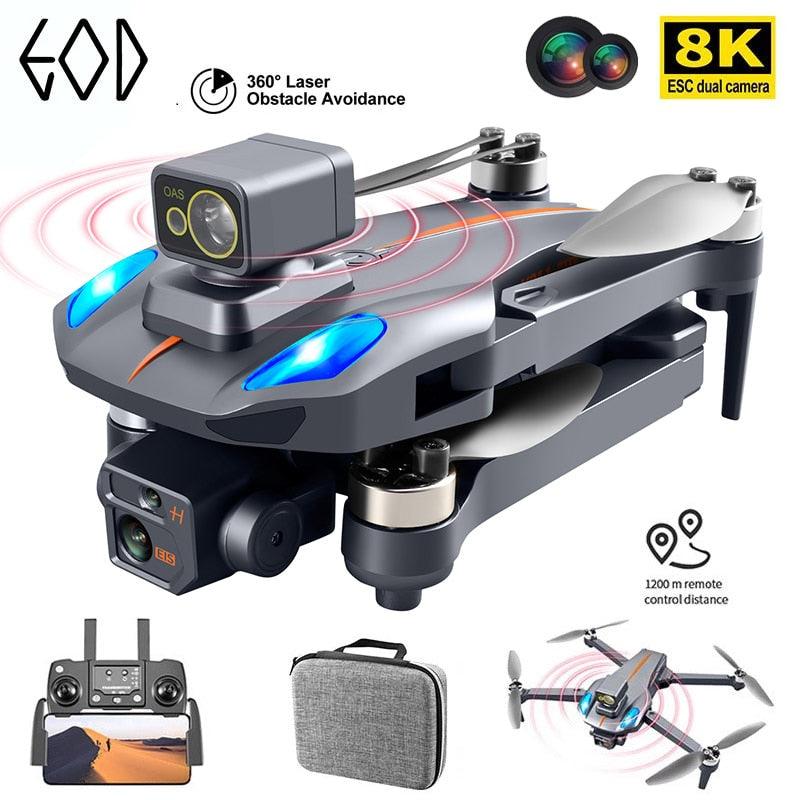 K911 MAX GPS Drone - 4K HD Professional Obstacle Avoidance 8K HD Dual HD Camera Brushless Motor Foldable Quadcopter RC Distance 1200M Professional Camera Drone - RCDrone