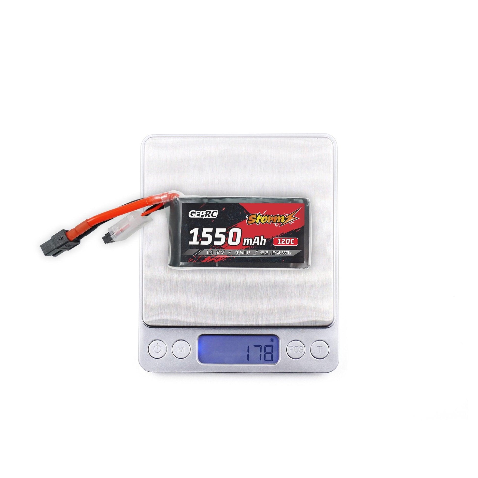 GEPRC Storm 4S 1550mAh 120C Lipo Battery - Suitable For 3-5Inch Series Drone For RC FPV Quadcopter Freestyle Series Drone Parts FPV Battery - RCDrone