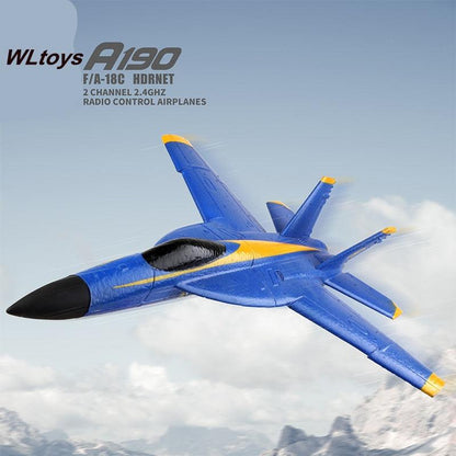 Wltoys XK A190 P530 F-18 RC Plane - F/A-18C 2 Channel 2.4GHZ Radio Control Airplane 6 axis Drone Remote Control Aircraft Glider - RCDrone