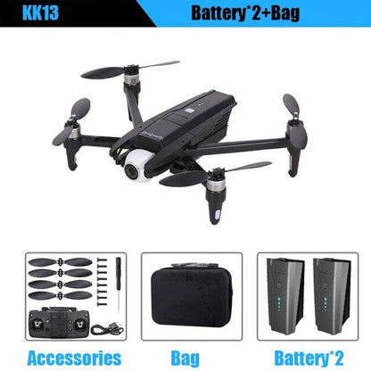 KK13 Drone - Brushless Gps Aerial Drone 4K HD 5G Wifi 2-axis Gimbal Long Range Smart Photography Gesture Helicopter Folding Quadcopter Professional Camera Drone - RCDrone