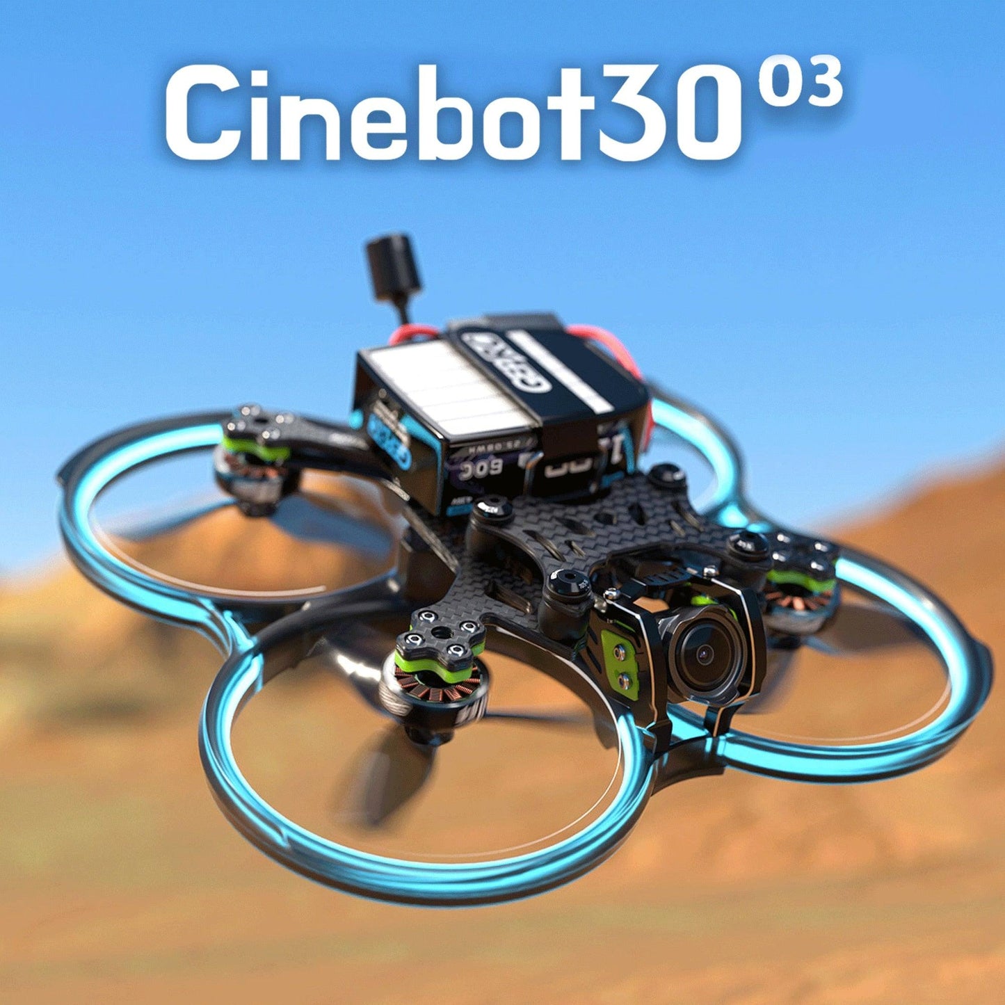 GEPRC Cinebot30 FPV Drone HD O3 System 6S 2450KV VTX O3 Air Unit 4K 60fps Video 155 Wide-angle RC FPV Quadcopter Freestyle Drone - RCDrone