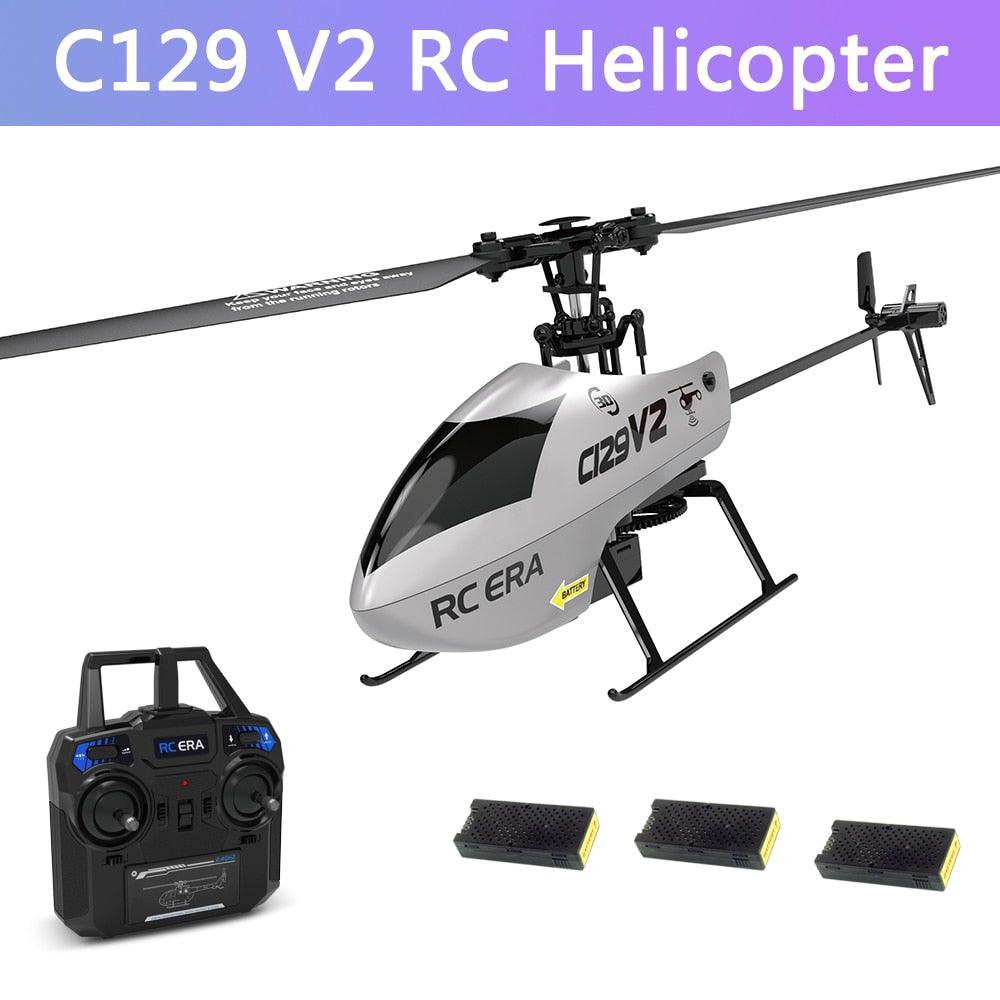 C129 V2 RC Helicopter - 6 Channel Remote Controller Helicopter Charging Toy Drone Model UAV Outdoor Aircraft RC Toy - RCDrone