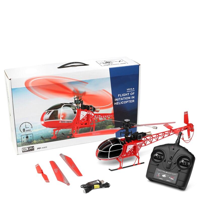 Wltoys XK V915-A RC Helicopter RTF 2.4G 4CH Double Brush Motor