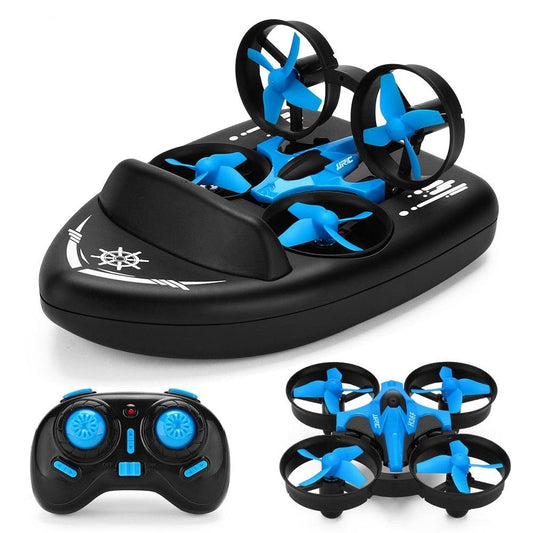 JJRC H36F RC Mini Drone - 3 in 1 Sea land Air flight Altitude Hold Headless Mode 2.4G 6-Axis Quadcopter Boat RC Helicopter For Kid - RCDrone