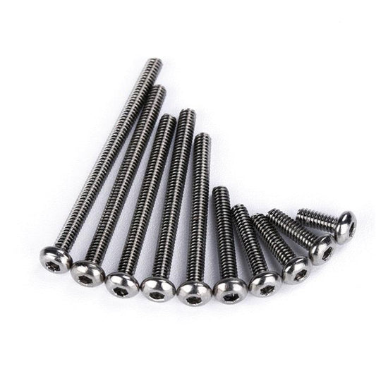 20PCS 10.9 Nickel Plated Semicircular Head Inner Hexagon M2 Screws for RC Drone FPV Racing Freestyle Frame Kits Model Tools - RCDrone