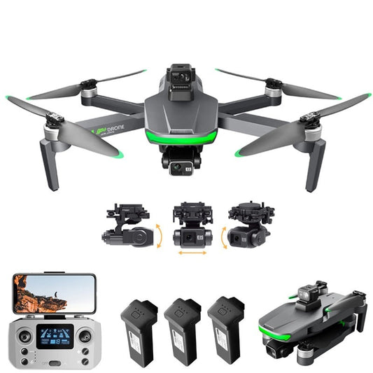 S155 Drone-GPS 2.5K HD double caméra avec hélicoptère d'évitement d'obstacles Profesional Brushless Dron portant 500g RC avion jouets