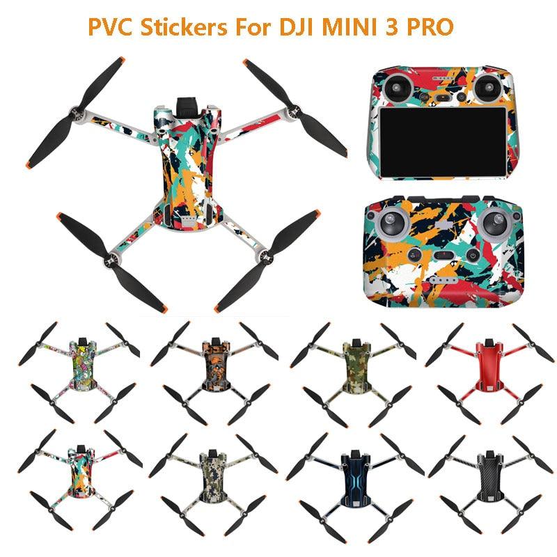For DJI Mini 3 Pro Stickers Drone Protective Film Waterproof Remote Decals Full Cover Skin For DJI Mini 3 Pro Drone Accessories - RCDrone
