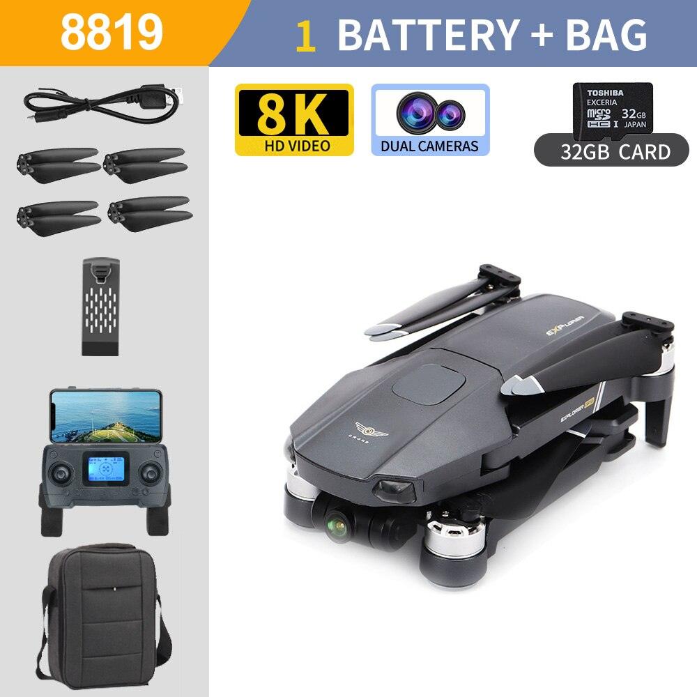 8819 pro Drone - 3-Axis Gimbal 8k Profesional with HD Camera 5G GPS WIFI FPV Brushless Motor Dron Obstacle Avoidance RC Quadcopter Professional Camera Drone - RCDrone