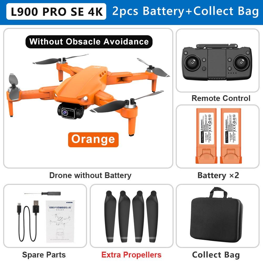 L900 PRO SE Drone - 4K HD Dual Camera Drone Visual Obstacle Avoidance Brushless Motor GPS 5G WIFI RC Dron Professional FPV Quadcopter - RCDrone