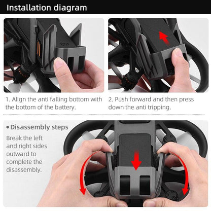 Drone Battery Buckle Holder for DJI Avata - Protection Cover Anti-Drop Safety Bracket Clip for DJI Avata Drone Accessories - RCDrone