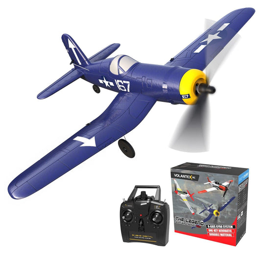 F4U Corsair RC Plane - EPP 761-8 400mm Wingspan RC Airplane One-key Aerobatic RTF Remote Control Aircraft Toys for Children Adults - RCDrone