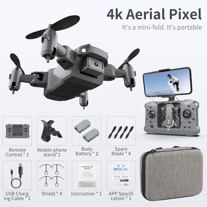 QJ KY905 Mini Drone - Profesional 4K Camera Wifi FPV Foldable Dron Quadcopter One-Key Return 360 Rolling RC Helicopter Kid Toys - RCDrone