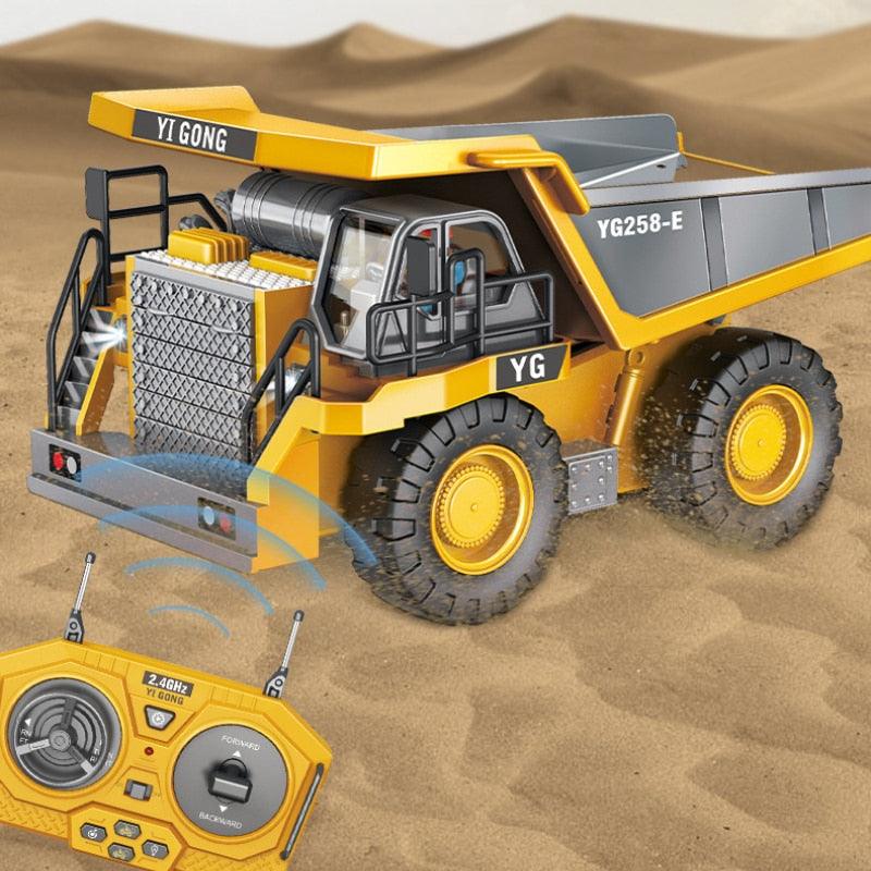 RC Car Excavator Vehicle Children Toys Remote Control Car Radio Control Excavator Dump Truck Bulldozer Kids Gift Toys For Boys - RCDrone