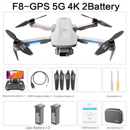 F8 GPS Drone - 2023 New Drone 6K HD Professional HD Camera GPS 5G WiFi FPV Drones Obstacle Avoidance Brushless Motor Quadcopter RC Helicopter Professional Camera Drone - RCDrone