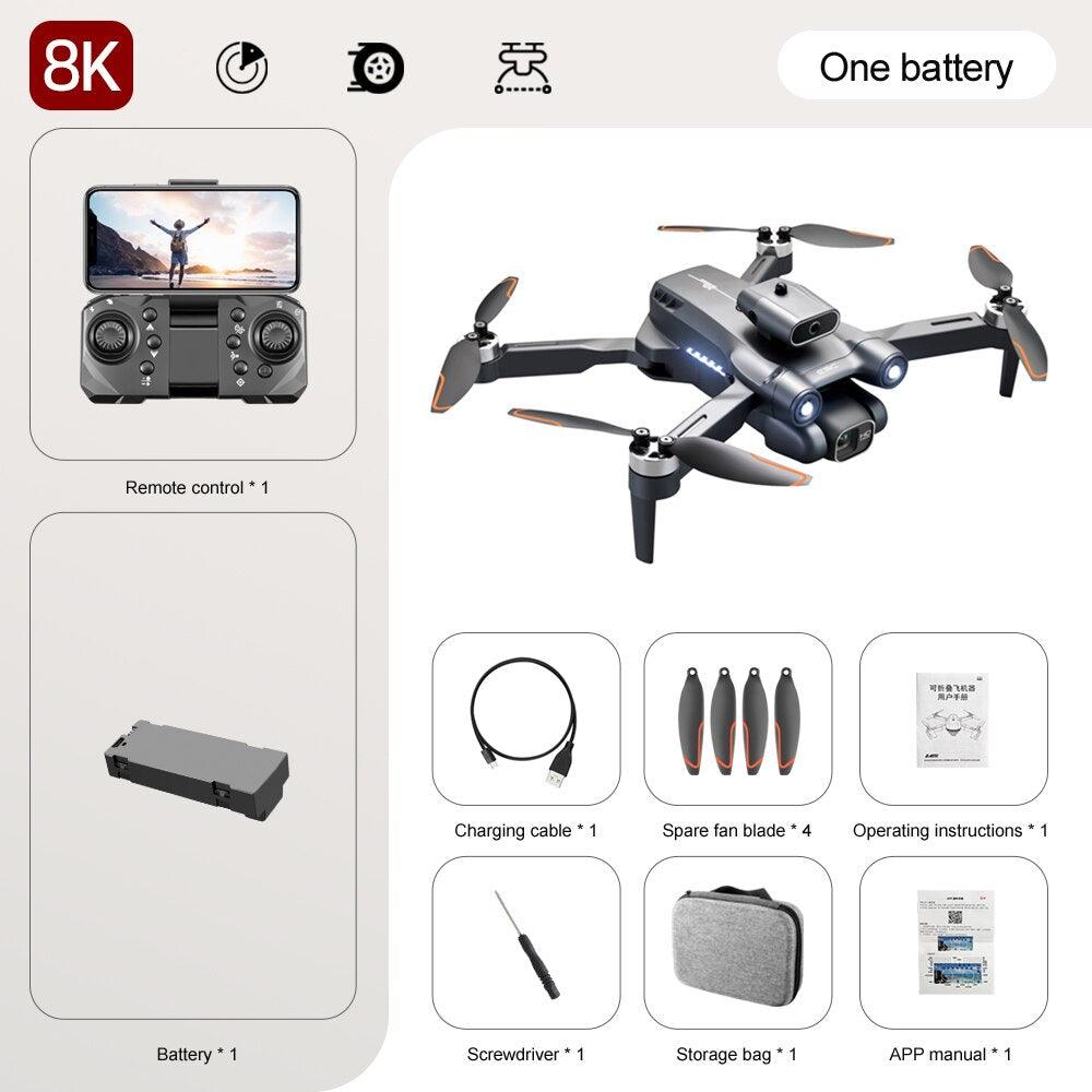 S1S Mini Drone - Brushless Motor 4K 8K Dual HD Camera Obstacle Avoidance Optical Flow Positioning RC Dron Foldable Quadcopter Toys Gifts - RCDrone