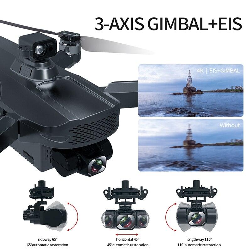 JINHENG 011 Drone - Professional Dual HD 4K HD Camera 3-Axis Gimbal Optical Flow Brushless Motor Foldable Quadcopter RC Distance 3000km Camera Drone Professional Camera Drone - RCDrone