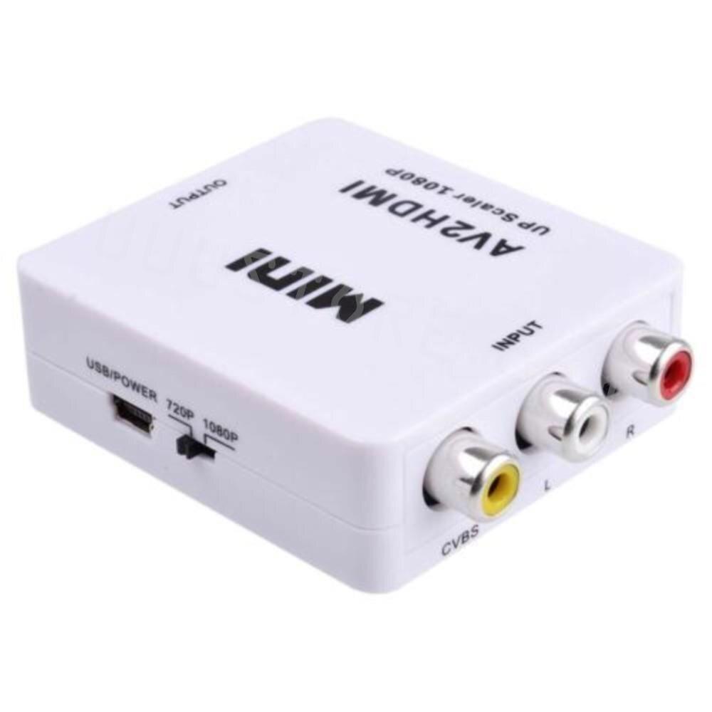 Mini HDMI to AV Converter 3RCA Composite TV/PC/PS3/Blue-ray DVD 1080P For FPV Airplane - RCDrone