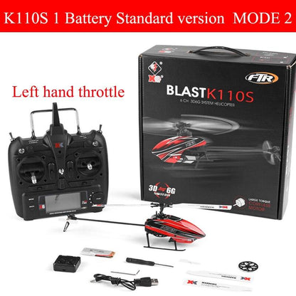 WLtoys XK V950 K110S Rc Helicopter - 2.4G 6CH 3D6G 1912 2830KV Brushless Motor Flybarless RC Helicopter RTF Remote Control Toys Gift - RCDrone