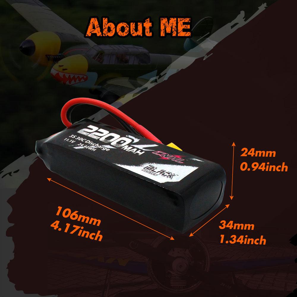 2PCS CNHL 3S 4S 6S 11.1V 14.8V 22.2V Lipo Battery 2200mAh With XT60 Plug For RC Car Airplane Helicopter Quadcopter Hobby FPV Drone Battery - RCDrone