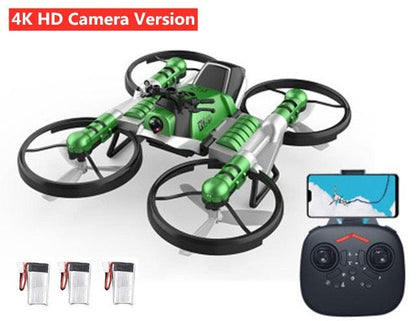 Motorcycle aircraft 2 in 1 Deformation Drone With 4K HD Camera 3D Flip One Key Return Headless Mode RC Quadrocopter - RCDrone