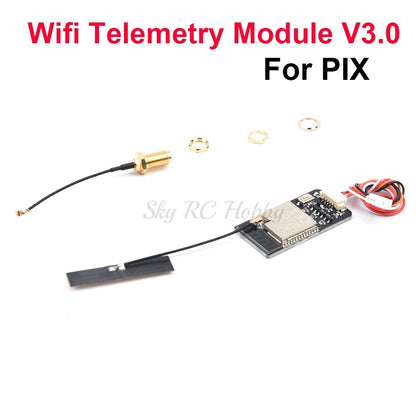 Wireless Wifi Radio Telemetry Module - With Antenna for New MAVLink2 for Pixhawk APM Flight Controller FPV Drone Smartphone Table - RCDrone