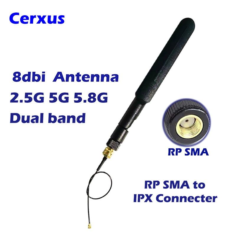 Dual Band WiFi Antenna 20cm U.FL/IPEX to RP SMA Pigtail Cable 2.4GHz 5GHz 5.8GHz for FPV UAV Drone and PS4 Build Repeater MIFI - RCDrone