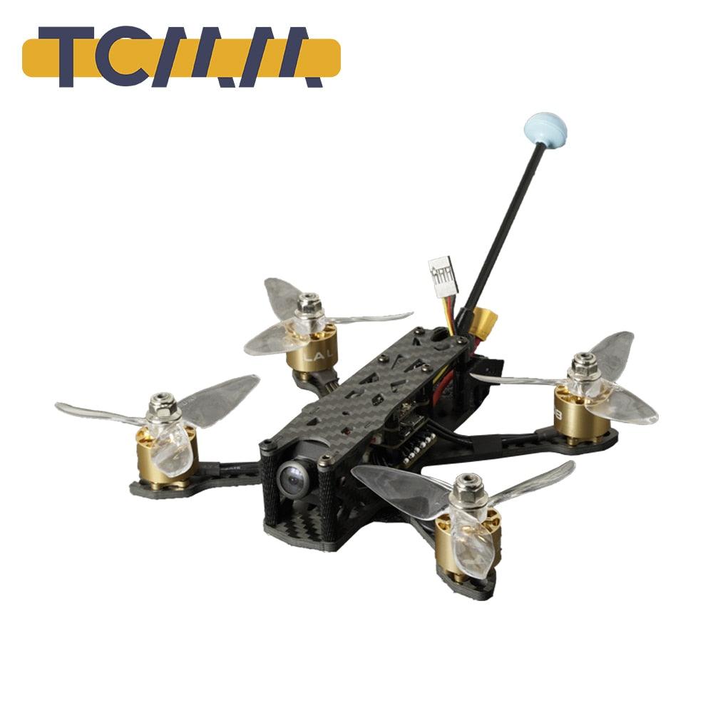 Tcmmrc Gold Martian 140 - 3-Inch FPV Racing Drone Kit Radio Control Toys Professional Quadcopter with Long Antenna - RCDrone
