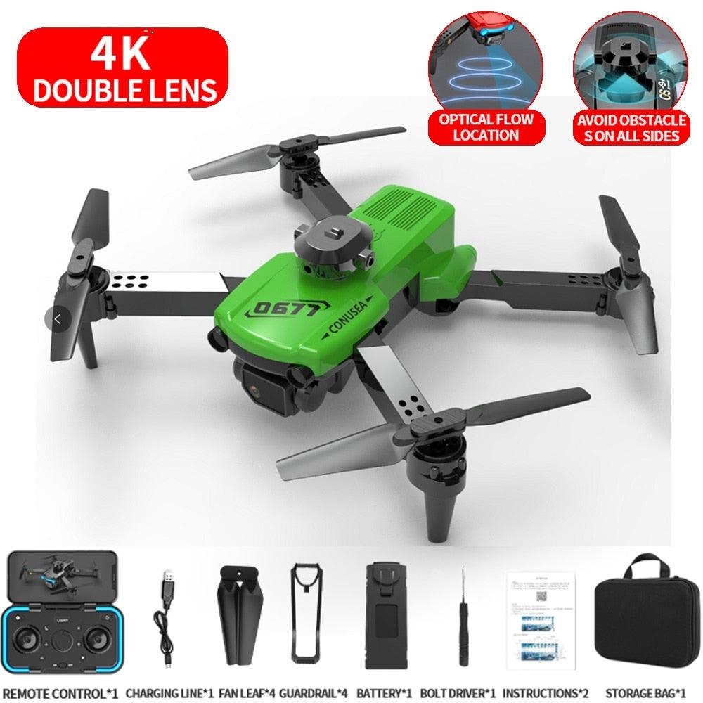 CONUSEA 0677 Drone - 4k Drones with Dual camera HD 4k Optical Flow FPV WIFI Quadcopter Obstacle Avoidance RC Drones Toys - RCDrone