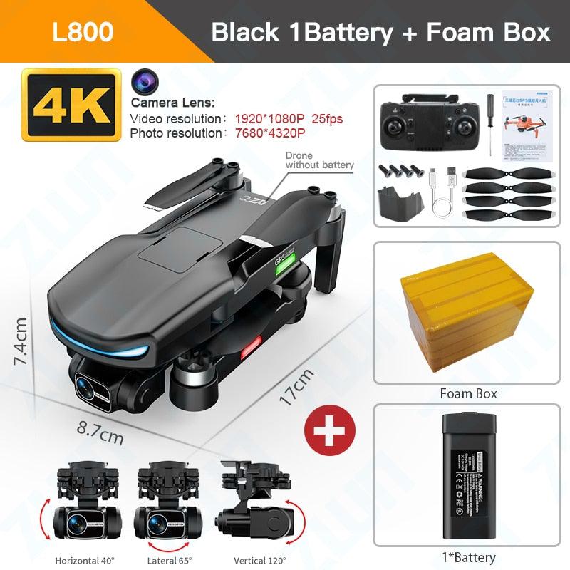 L800 Pro 2 Drone - 4K HD Camera 3-Axis Gimbal 5G WIFI Dron Obstacle Avoidance Brushless Motor RC Professional FPV Quadcopter Professional Camera Drone - RCDrone