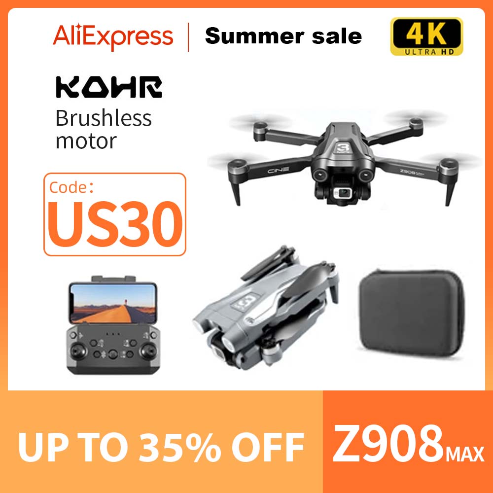 Z908 MAX Drone, AlExpress Summer sale 4K ULTRA HD ROHR Brush