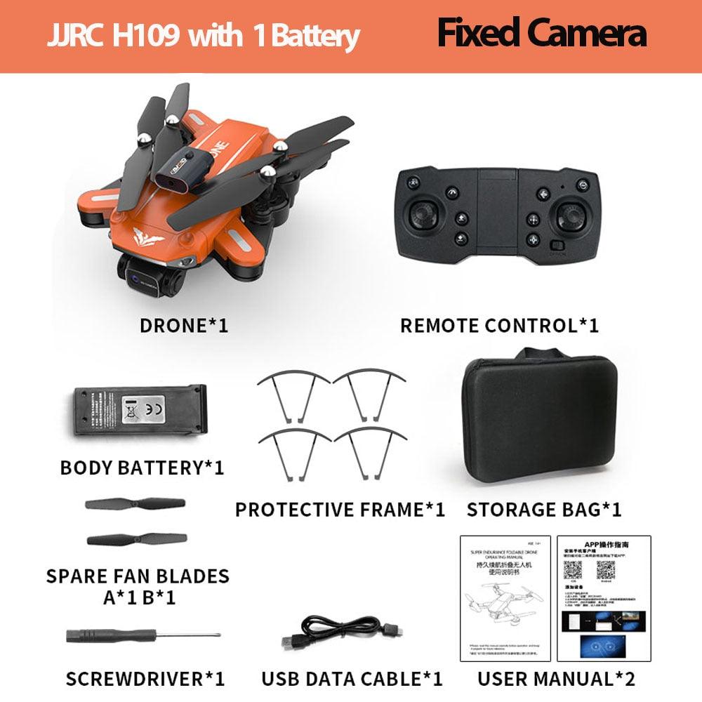JJRC H109 RC Drone - Professional 4K Dual Camera 4 Side Avoid Obstacle Quadcopter Helicopter Kids RC Toys 360 Degree Flip Headless - RCDrone