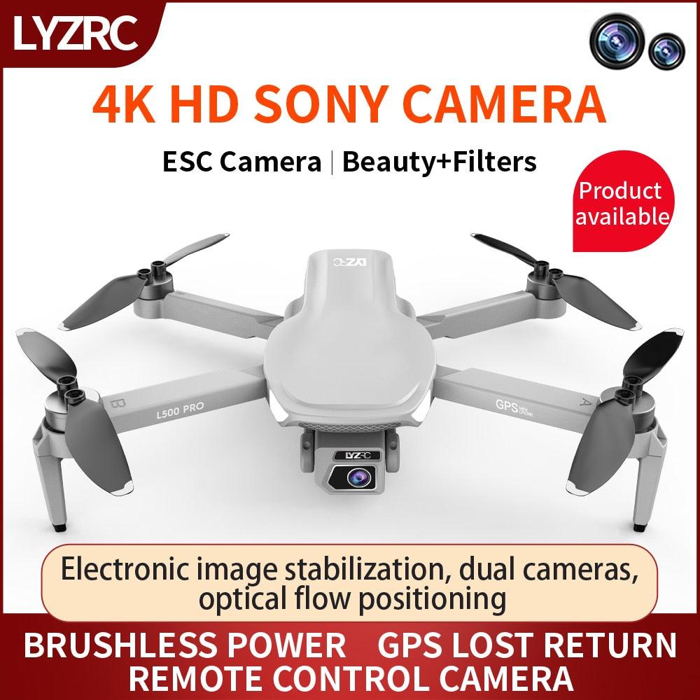 L500 PRO Drone - 2023 New 4K HD Profesional HD Dual Camera Brushless Motor GPS 5G WIFI FPV RC Quadcopter 1.2KM 1200M Helicopter Drones Toy Professional Camera Drone - RCDrone