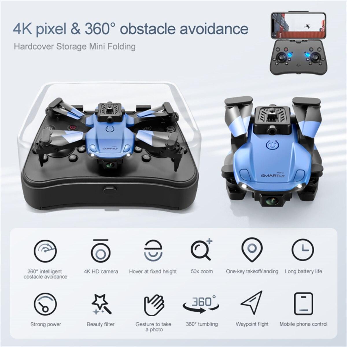 V26 Mini Drone - HD Camera WiFi Fpv Air Pressure Altitude Hold Professional Foldable Quadcopter 4K RC Dron Kid Boys of Toys GIft - RCDrone
