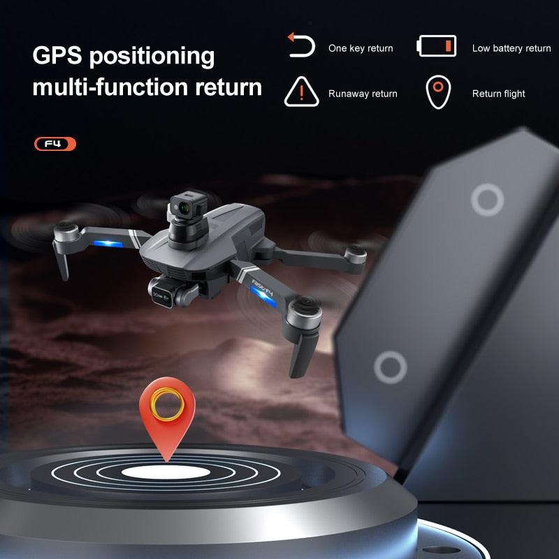 F4S Drone - 6K HD ESC Camera GPS WIFI FPV Brushless Obstacle Avoidance Four Axis Foldable Remote Control Helicopter Toy Boy Professional Camera Drone - RCDrone