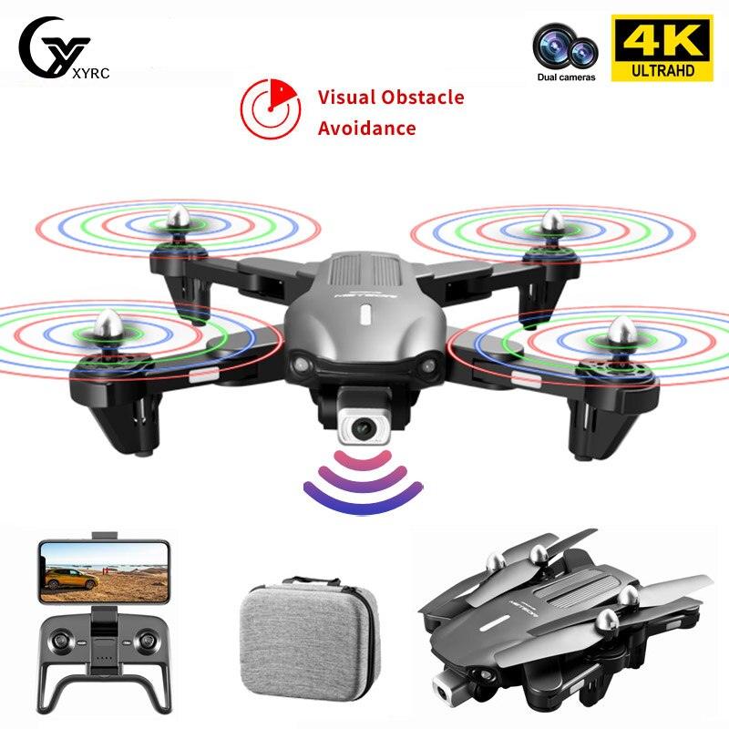 K106 Drone - 2023 New LED Light Drone 4K HD Camera Visual Obstacle Avoidance Optical Flow Positioning Foldable RC Quadcopter Boy Gifts - RCDrone