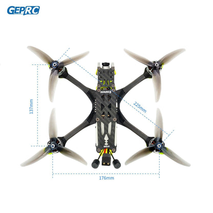 GEPRC MARK5 FPV Drone - HD DJI AIR UNIT Freestyle 4S/6S 5Inch SPEEDX2 2107.5 Motor For RC FPV Quadcopter LongRange Freestyle Drone - RCDrone