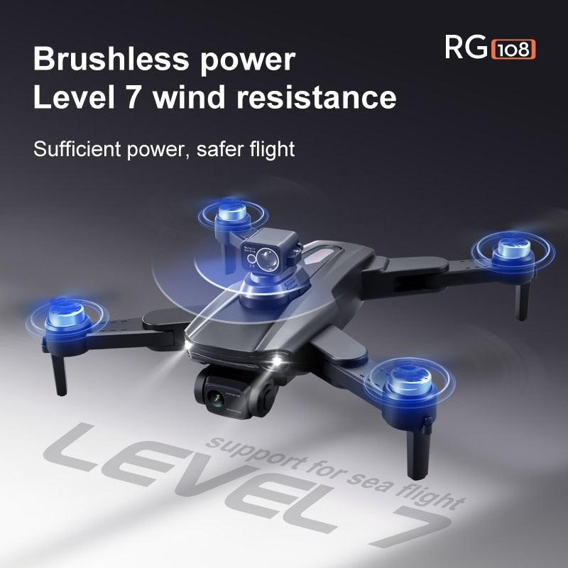 RG108 /RG108 Pro GPS Drone - Professional 4K HD Camera FPV Obstacle Acoidance Brushless Motor Foldable Quadcopter Dron Professional Camera Drone - RCDrone