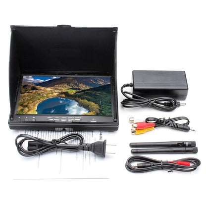 Eachine LCD5802D 7 Inch FPV Monitor - 5802 5.8G 40CH 7 Inch FPV Monitor RC Drone Airplane Long Range FPV Camera Goggles Drone Support DVR Funcion - RCDrone