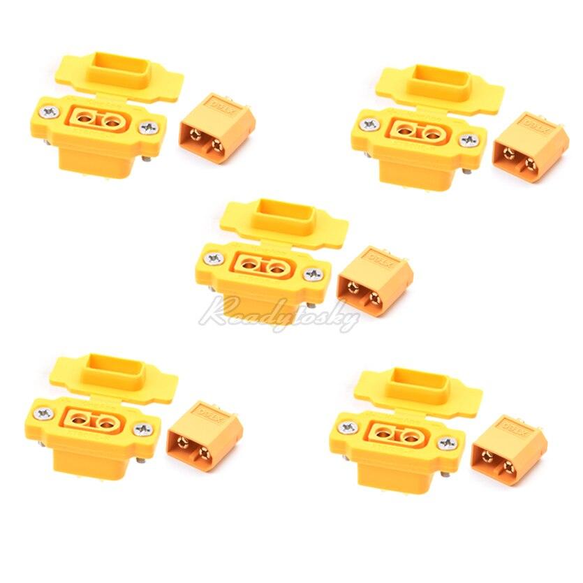 XT60 Plug Connector - NEW XT60BE-F XT60E-F & XT60 / XT60H Model Airplane Battery Gold-Plated 30A High Current Safe Female Plug Connector FPV Accessories - RCDrone