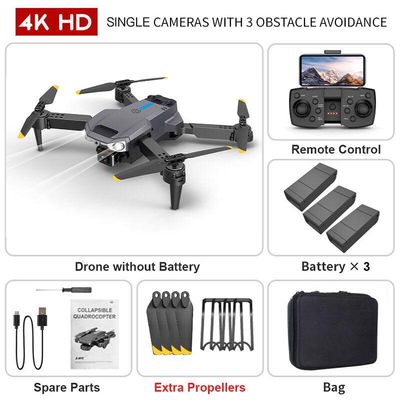 S820 Drone - 2023 New Mini Drone 4K HD Camera WiFi Fpv Air Pressure Altitude Hold Foldable Quadcopter RC Drone Kid Toys GIft VS E520 - RCDrone
