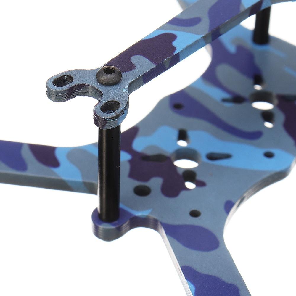 3-Inch FPV Frame Kit - TS130 Wheelbase 135mm Blue Camouflage Silkscreen 3K Carbon Fiber Frame Kit for RC FPV Racing Drone Quadcopter - RCDrone